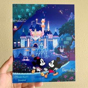 Disneyland Exclusive Print Poster Mickey Minnie Mouse Castle Magic Key